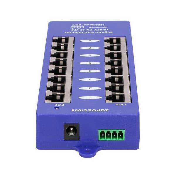 Poe injector 8ports 1Gigabit